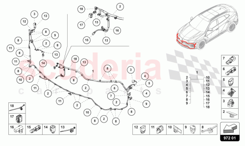 Part Diagram for Lamborghini 4ML971095BL