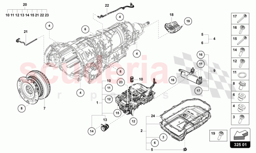 Part Diagram for Lamborghini 4ML927158A
