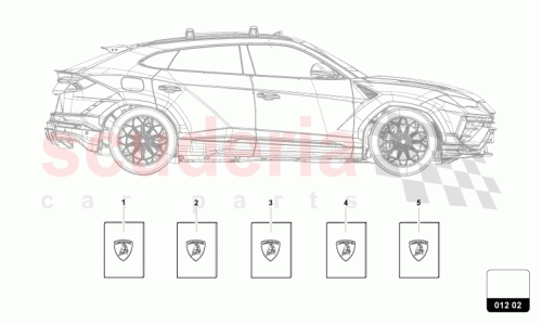 Part Diagram for Lamborghini 4ML012775AR