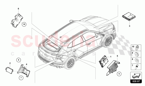 Part Diagram for Lamborghini 4N0919191E