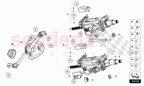 Part Diagram for Lamborghini 4M1419506AM