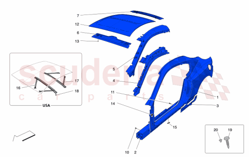 Part Diagram for Maserati 673015443