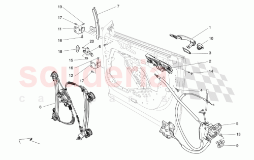 Part Diagram for Maserati 670270095