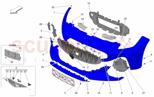 Part Diagram for Maserati 670212111