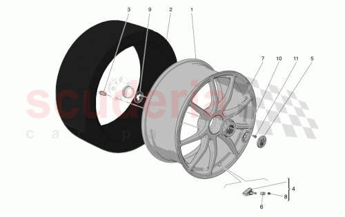 Part Diagram for Maserati 675230414