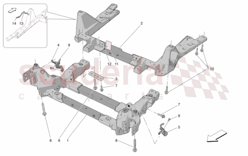Part Diagram for Maserati 670214589