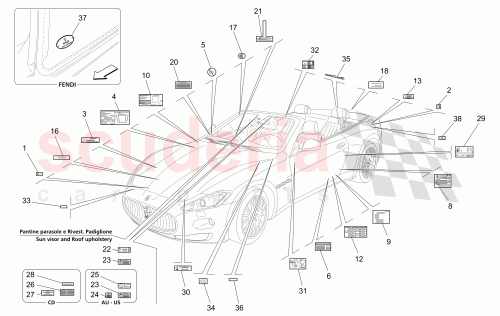 Part Diagram for Maserati 84921700