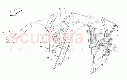 Part Diagram for Maserati 68707300