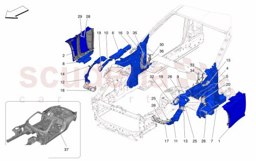 Part Diagram for Maserati 673015326