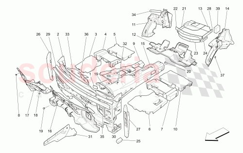 Part Diagram for Maserati 670100307