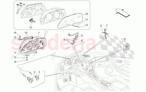 Part Diagram for Maserati 195980