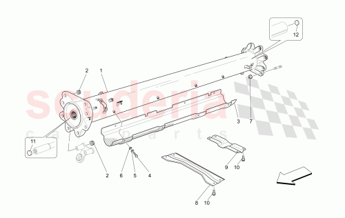 Part Diagram for Maserati 67487100