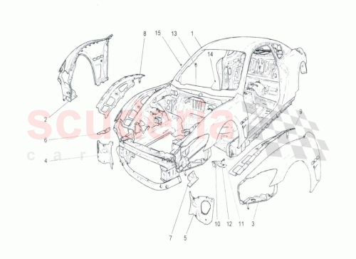 Part Diagram for Maserati 11612324