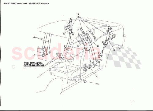 Part Diagram for Maserati 378100354