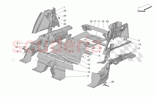 Part Diagram for Maserati 673016812