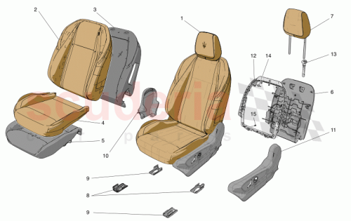 Part Diagram for Maserati 673011302