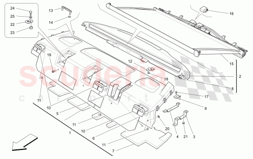 Part Diagram for Maserati 673001081