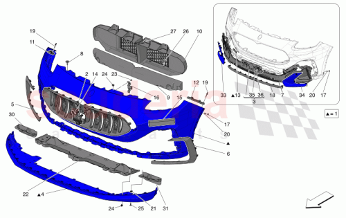 Part Diagram for Maserati 675001390