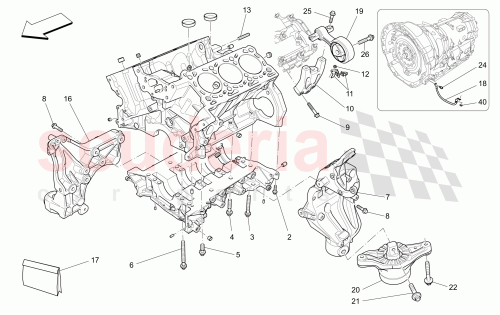 Part Diagram for Maserati 46334875