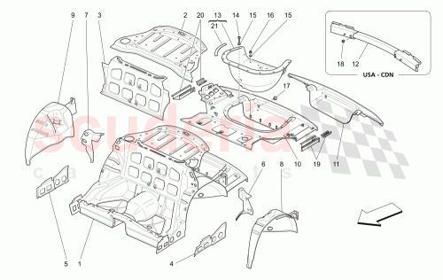 Part Diagram for Maserati 14058311