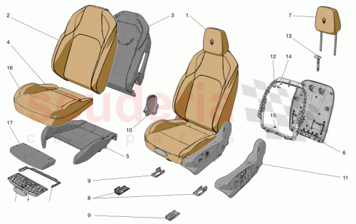 Part Diagram for Maserati 673014265