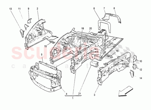 Part Diagram for Maserati 66560000
