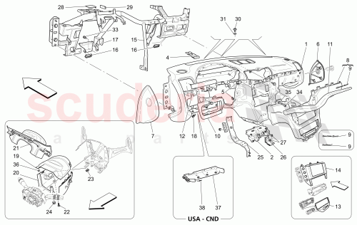 Part Diagram for Maserati 85236749