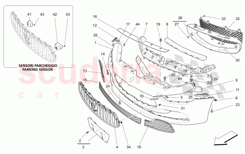 Part Diagram for Maserati 673006988