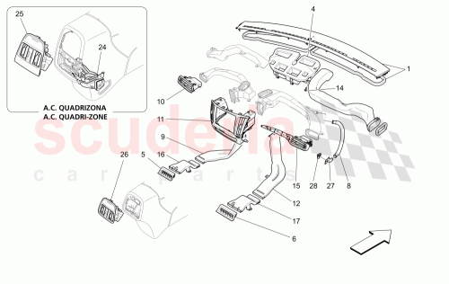 Part Diagram for Maserati 670033534