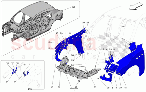 Part Diagram for Maserati 670157343