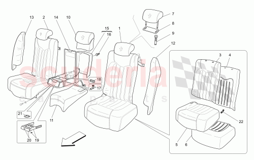 Part Diagram for Maserati 980139518