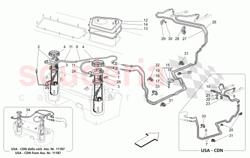 Part Diagram for Maserati 197463