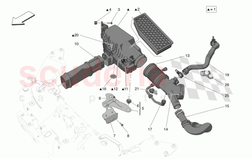 Part Diagram for Maserati 675001078