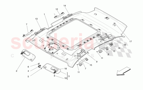 Part Diagram for Maserati 670040553