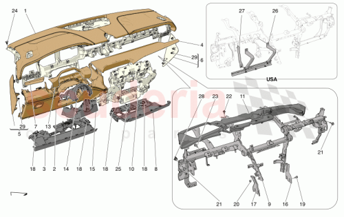 Part Diagram for Maserati 675001045