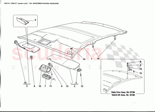 Part Diagram for Maserati 60604496