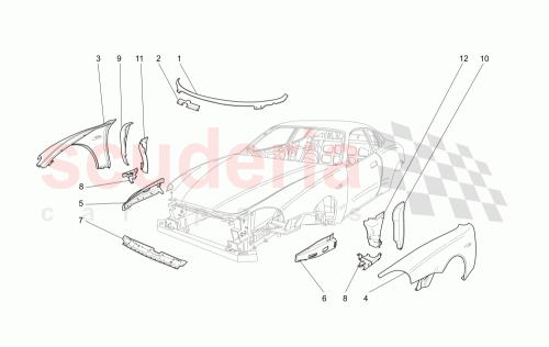 Part Diagram for Maserati 67236200