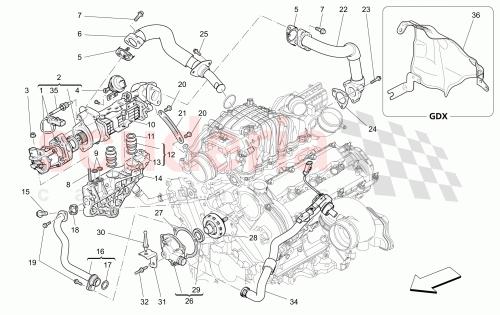 Part Diagram for Maserati 46328298