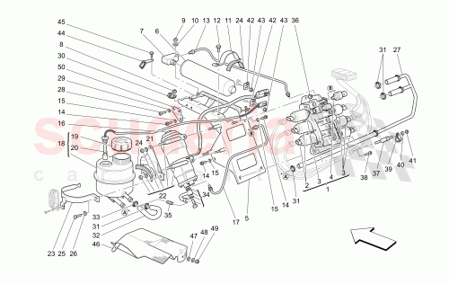 Part Diagram for Maserati 188459