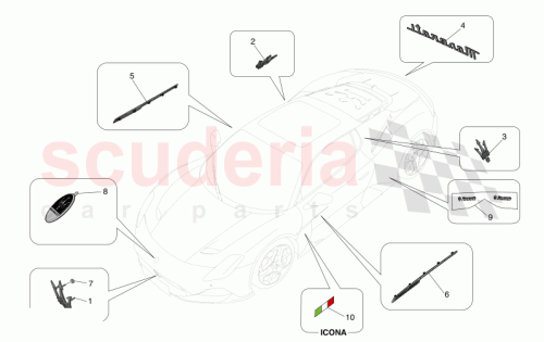 Part Diagram for Maserati 670158285