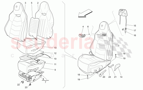Part Diagram for Maserati 980145455
