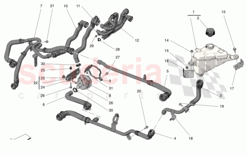 Part Diagram for Maserati 675001708
