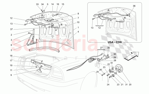 Part Diagram for Maserati 66057300