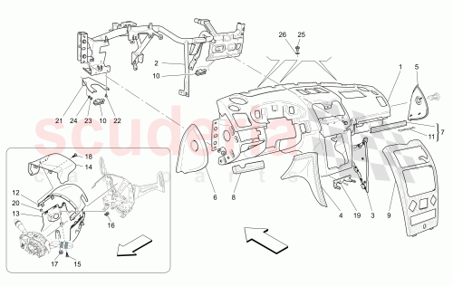 Part Diagram for Maserati 67265300
