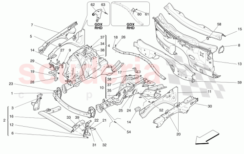 Part Diagram for Maserati 673010874