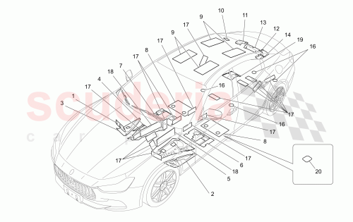 Part Diagram for Maserati 670031623