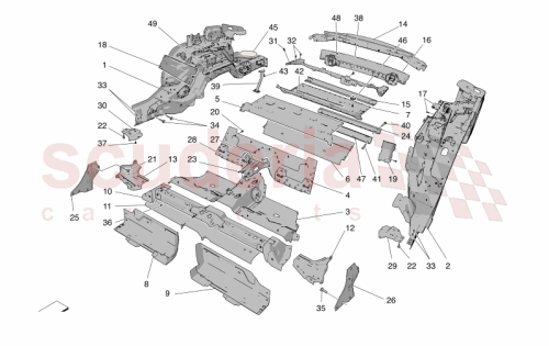 Part Diagram for Maserati 670214076