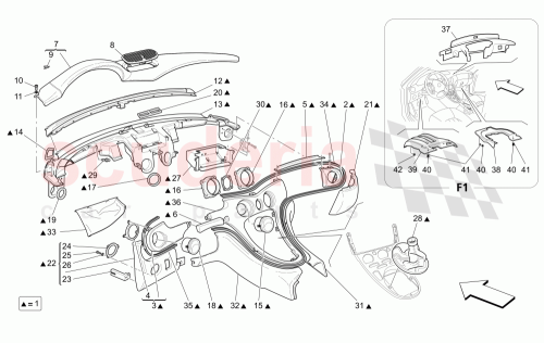 Part Diagram for Maserati 67698513