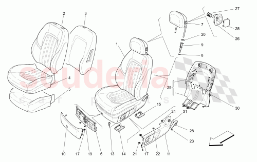 Part Diagram for Maserati 673000272