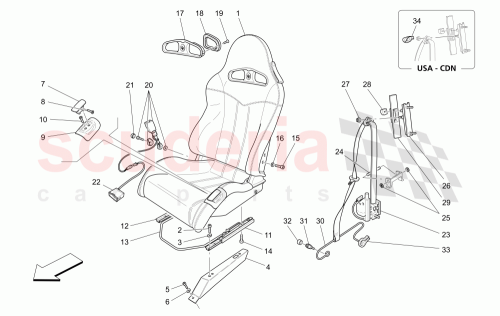 Part Diagram for Maserati 388300100
